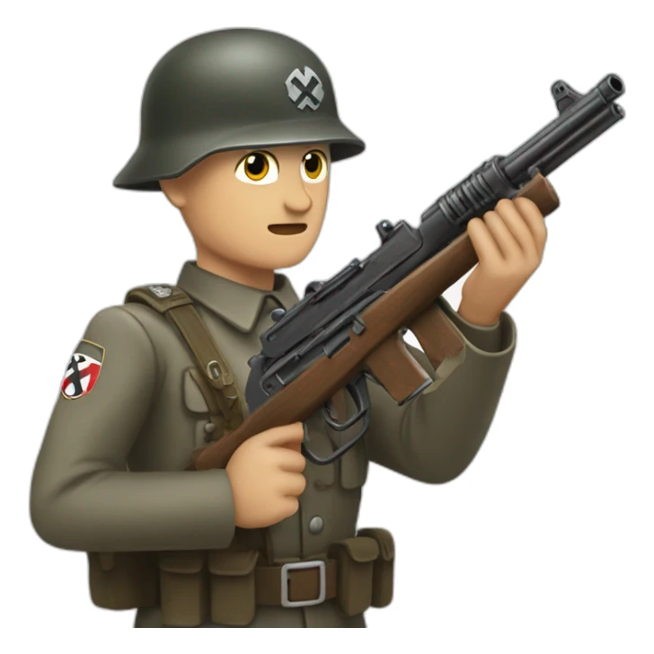nazi-soldier-with-gun sticker
