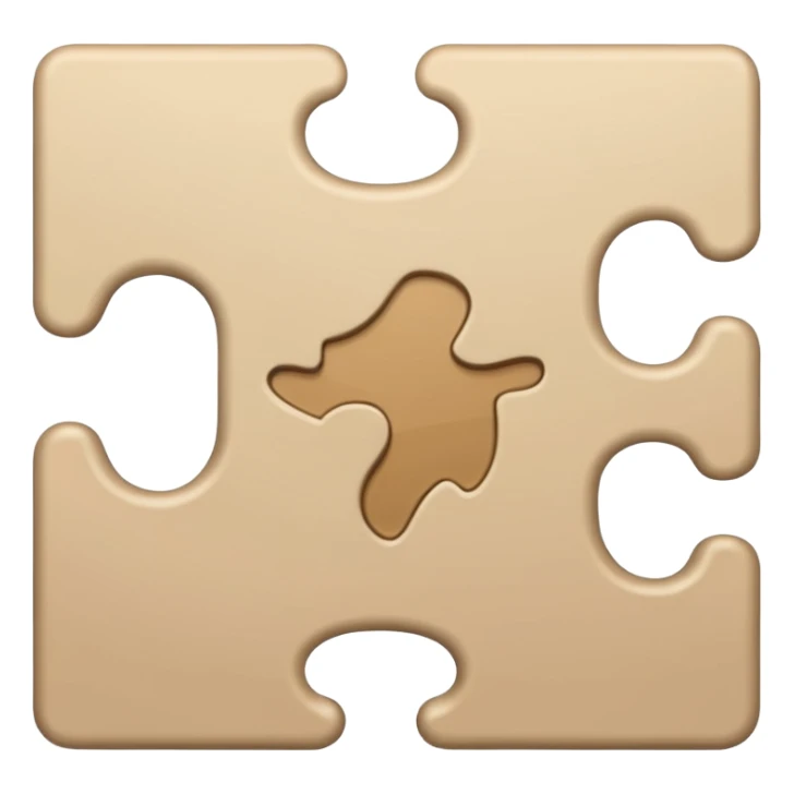 beige puzzle piece 🧩 sticker