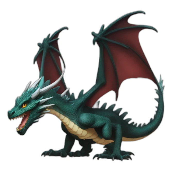 A dragon eaten by Louie Smith sticker