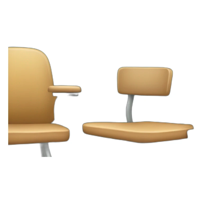 teacher's seat in front of a blackboard sticker