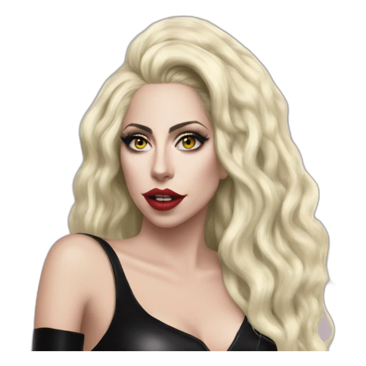 Lady gaga Harley Queen cheveux blond sticker