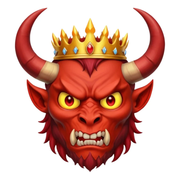 demon lord - huge horns, crown of fire











 sticker