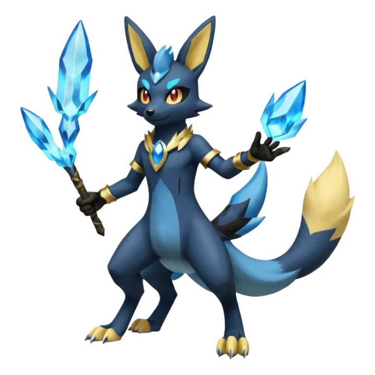 Umbreon-Lucario-Manectric-Zeraora-fusion, full body sticker