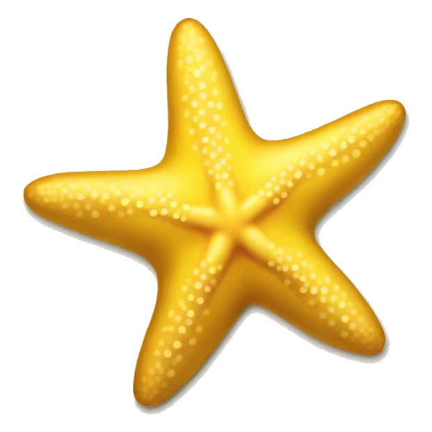 yellow starfish sticker