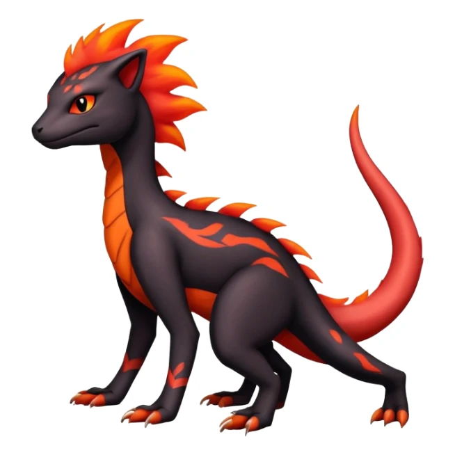 Salandit-Salazzle-Litten-Hybrid (Full body) sticker