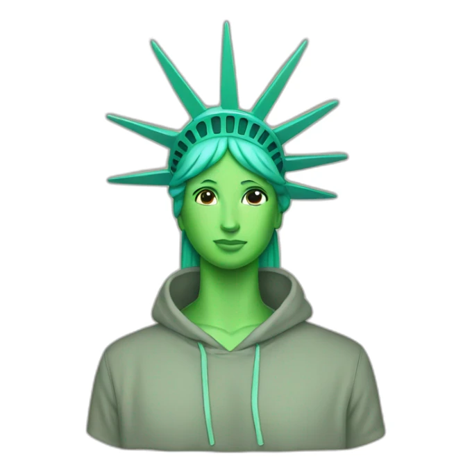 Statue of Liberty hoodie sticker
