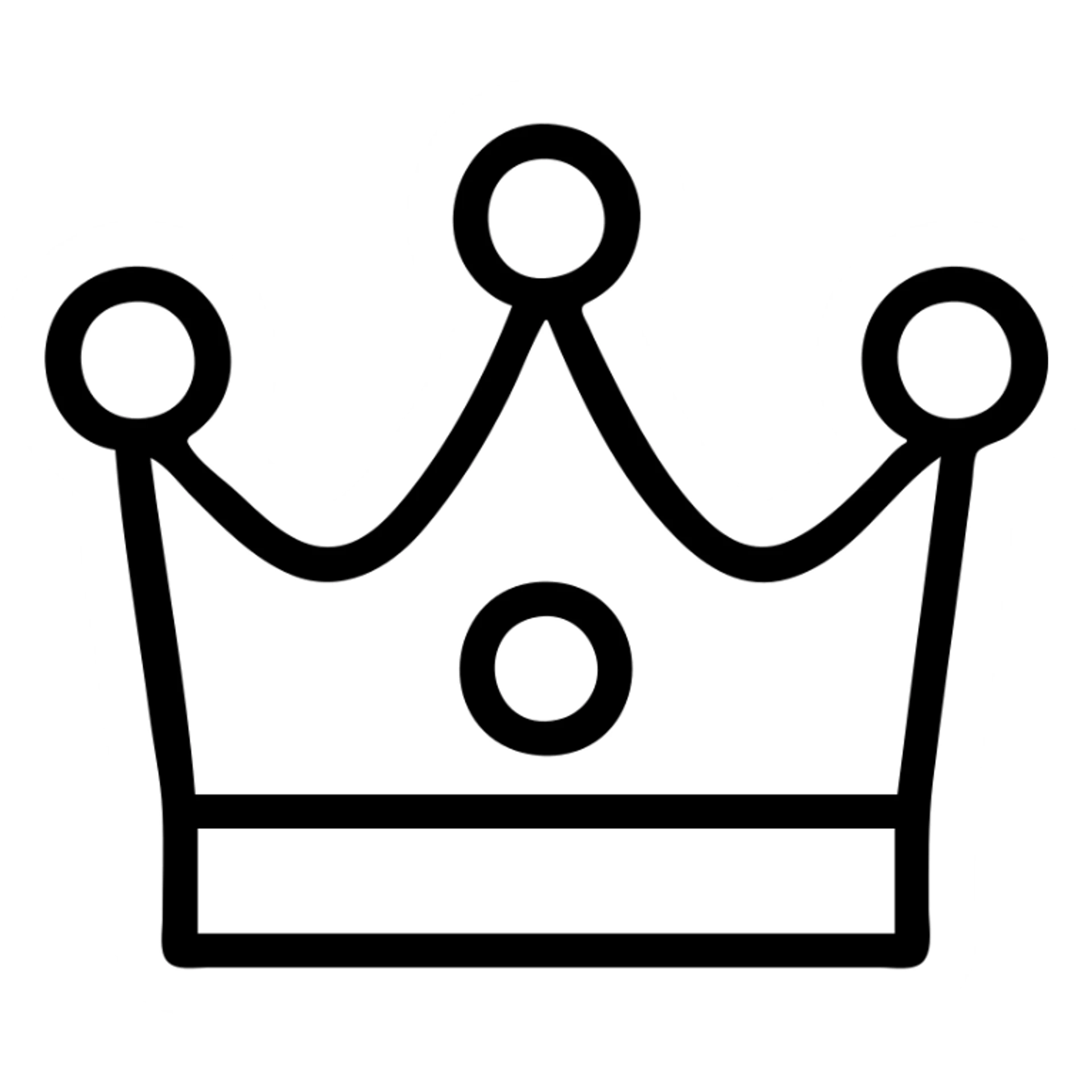 black crown icon with neon red glow, minimal icon style sticker