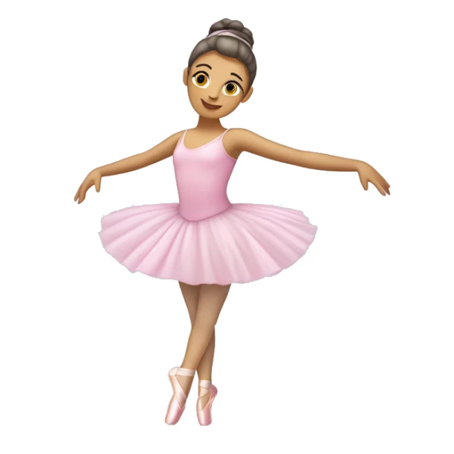 Ballerina che fa un passo di danza classica in indossando un abito lilla, rosa e argento sticker