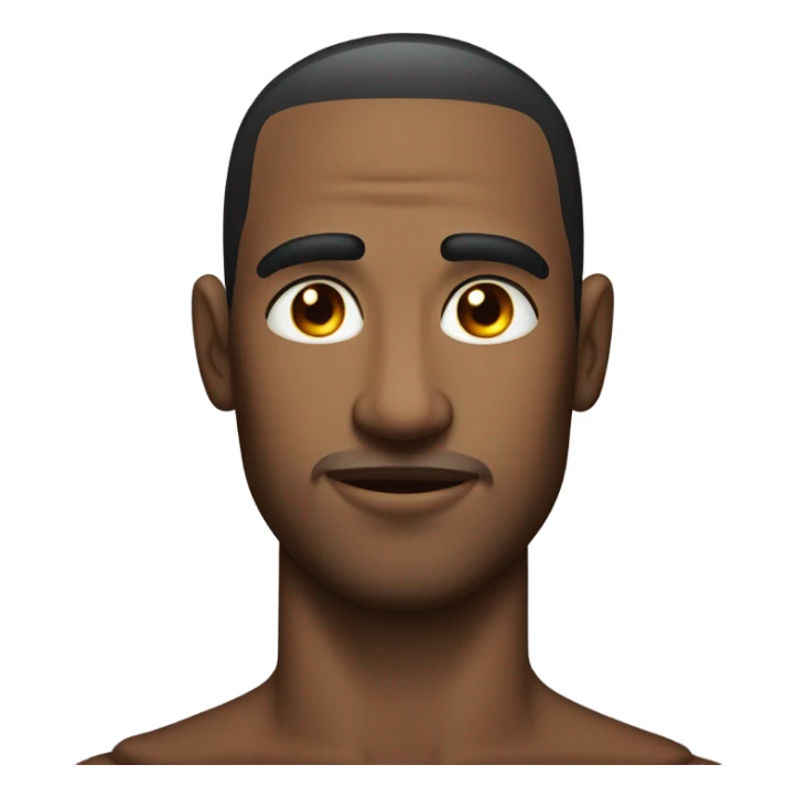 man with drops of sweat on his face sticker