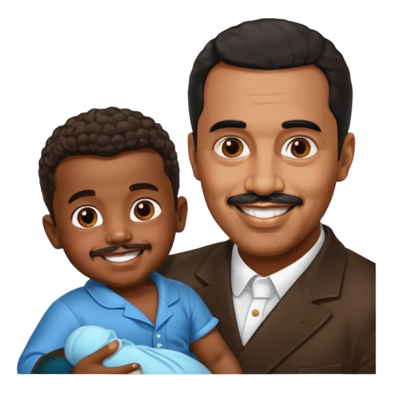puff diddy with nicolas maduro, with baby oil sticker