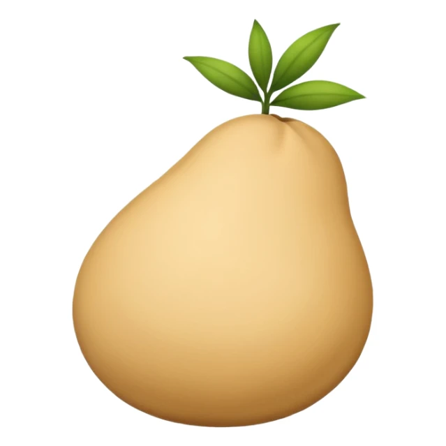 a single sesame seed, iOS emoji style sticker