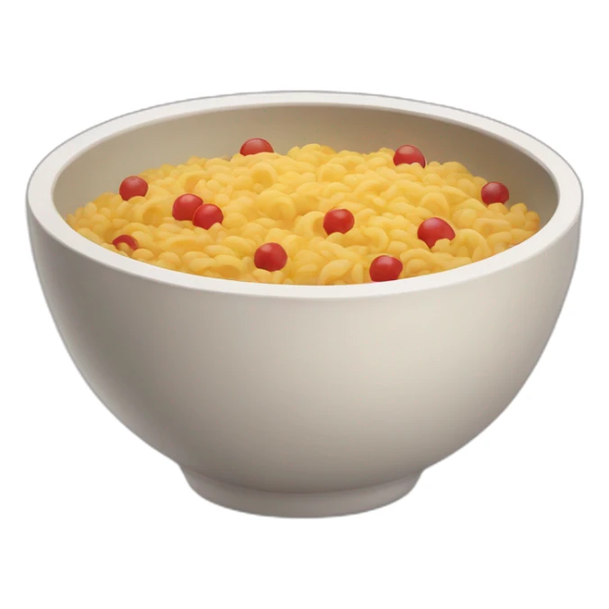 bowl of rise sticker