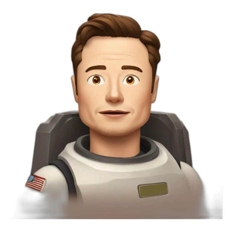 Elon musk qui dort sur mars sticker