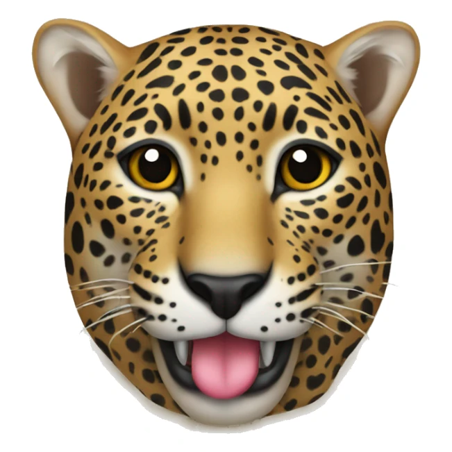 jaguar con emojis de corazones sticker