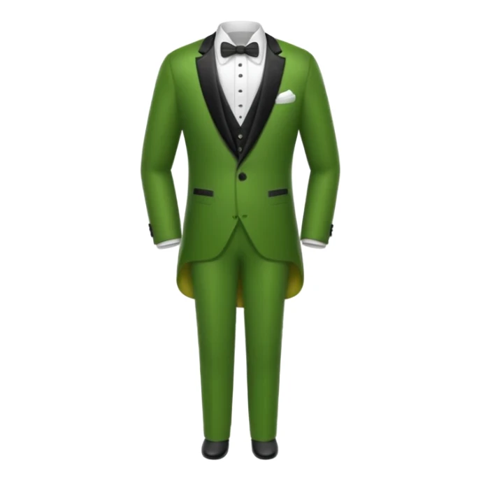 Pickle wearing a tuxedo and dress pants  sticker