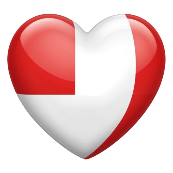 heart with polish flag🇵🇱 sticker