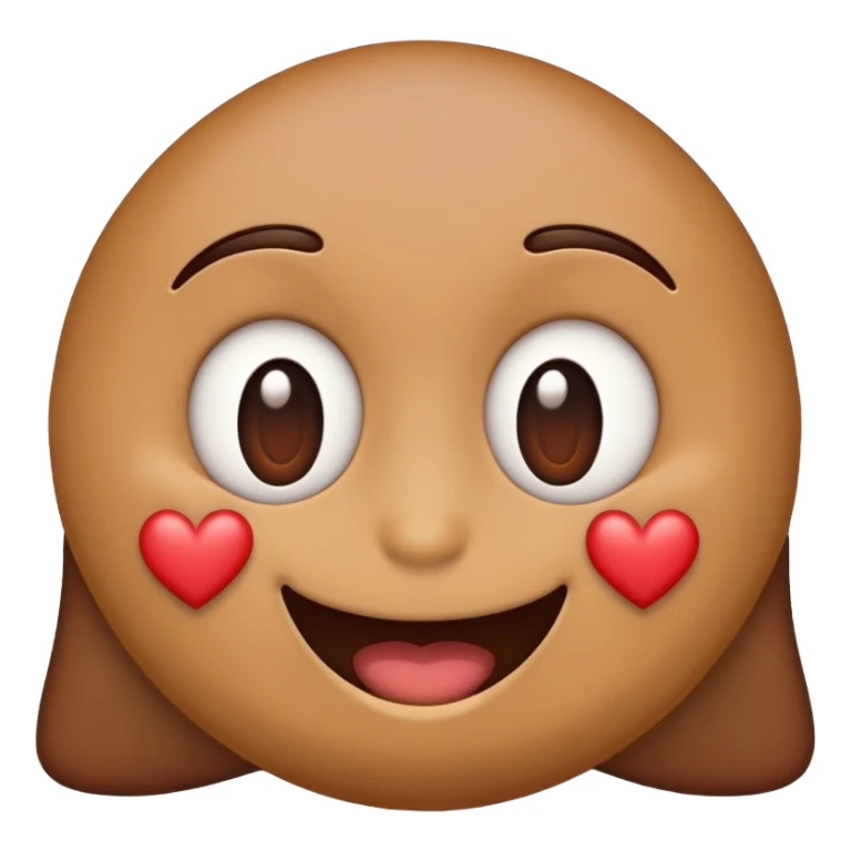 Shit emoji with heart eyes sticker