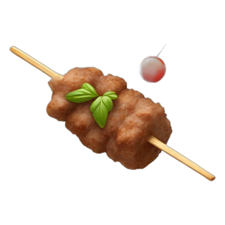 a skewer of lamb kebab sticker