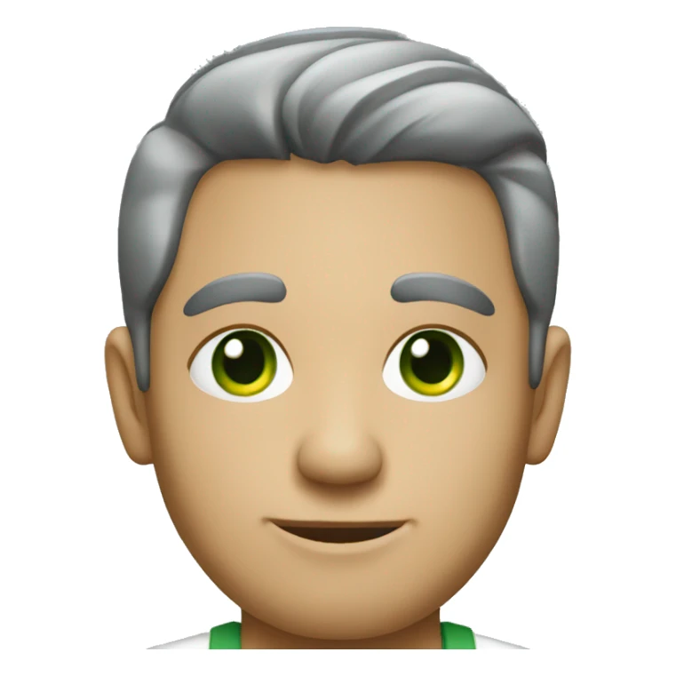 casino player with green-gray eyes sticker