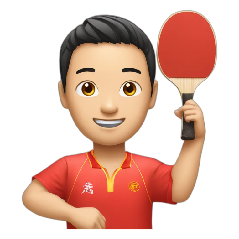 Sunyingsha table tennis player chinese sticker