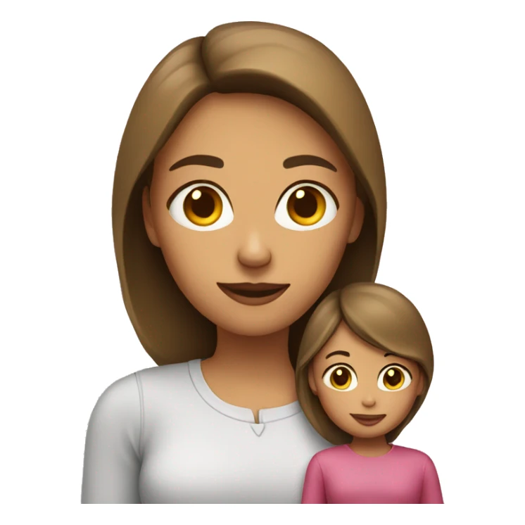 Mom with daughter  sticker