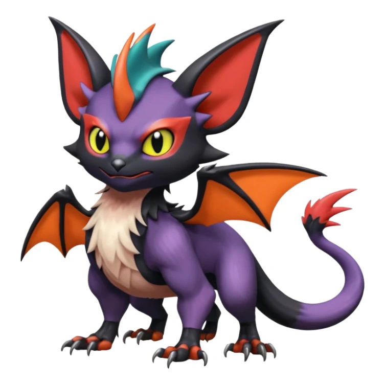 Noibat-Noivern-Trico-Nargacuga-Litten-Hybrid sticker