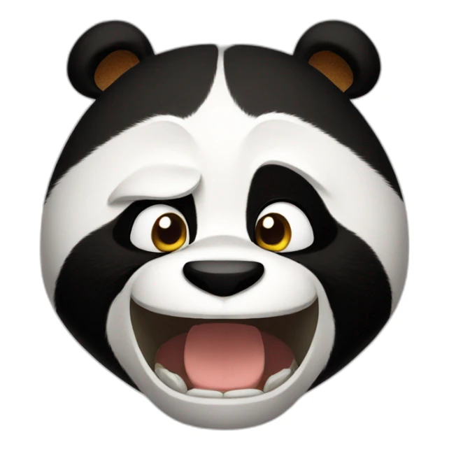kung fu panda smile sticker