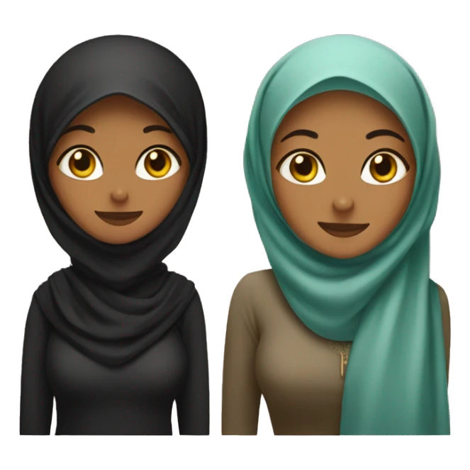 a black cat and a pakistani hijabi woman sticker