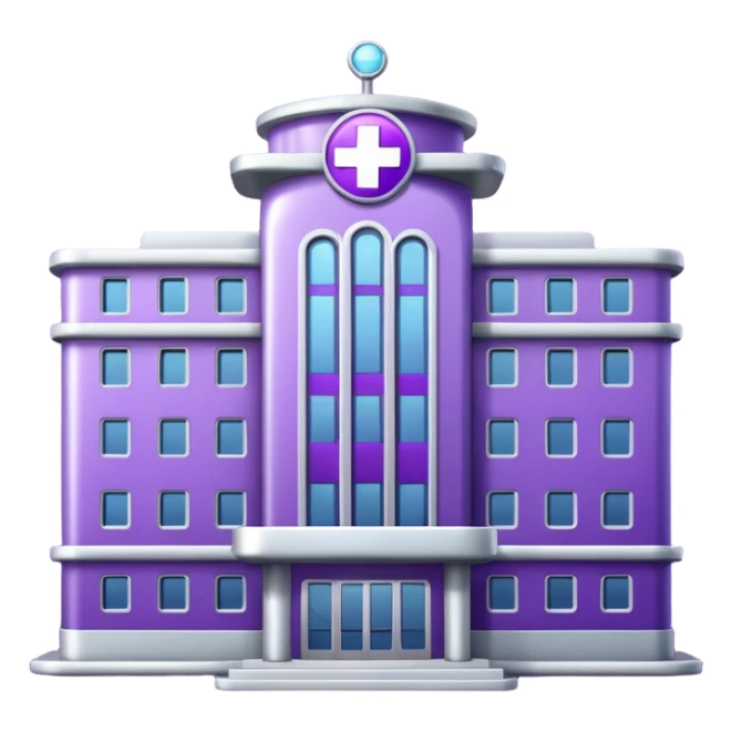 glitter purple hospital sticker