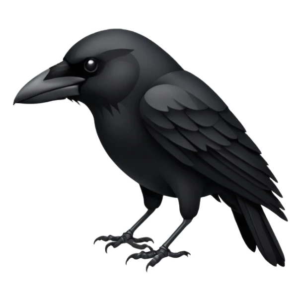 crow symbol tatto sticker