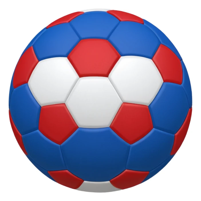 football ball blue (#00A3E0) and red (#F9423A) sticker