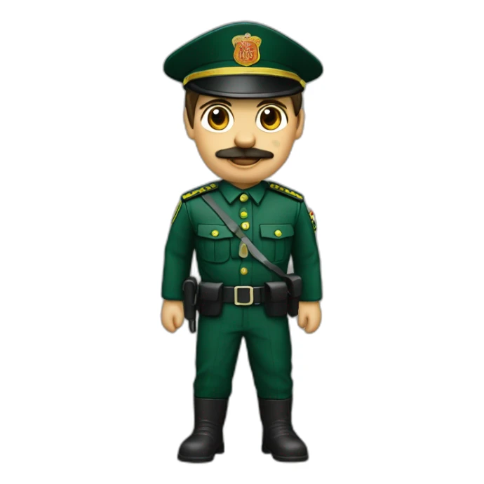 Guardia civil cuadrandose  sticker