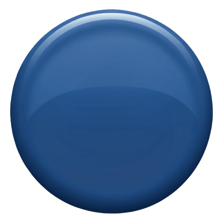 navy blue circle emoji, i want to use it for a message sticker