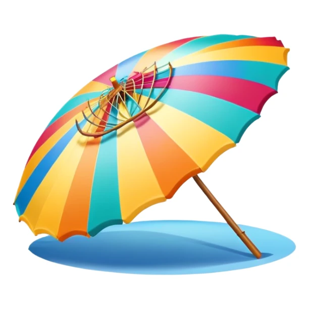 Hawaiian Beach umbrella sticker