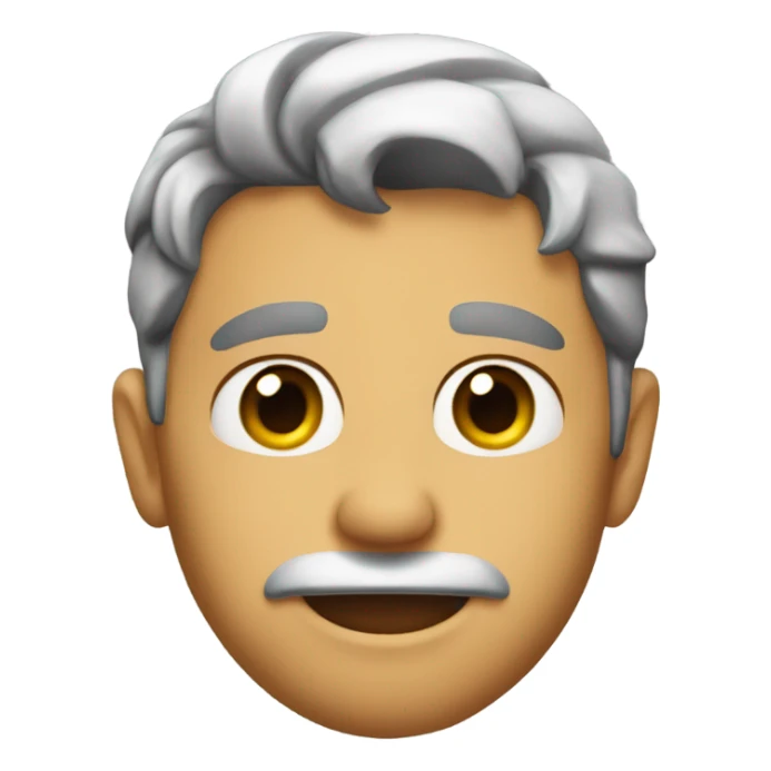 The rizzler showing off his jawline sticker