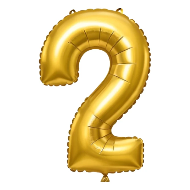 the number 1 in gold balloons sticker