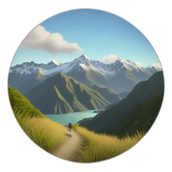 hike new zealand sticker