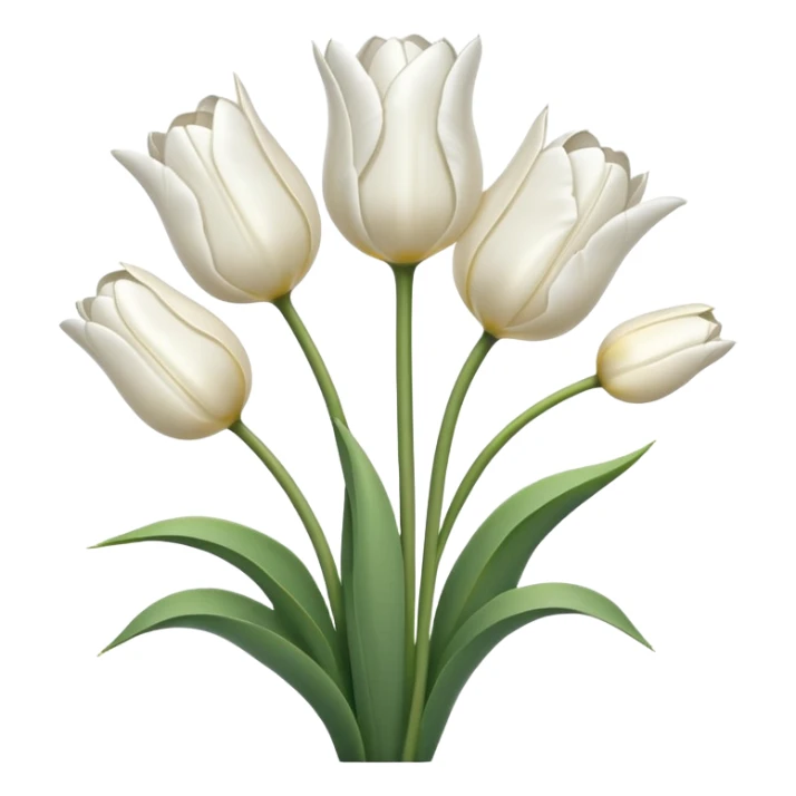 White Tulips sticker