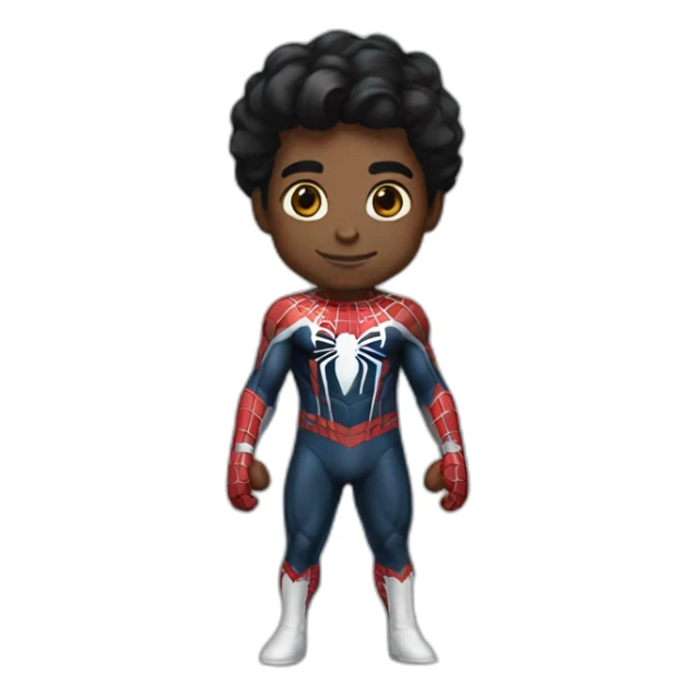 Spider-Man black hair White skin  sticker