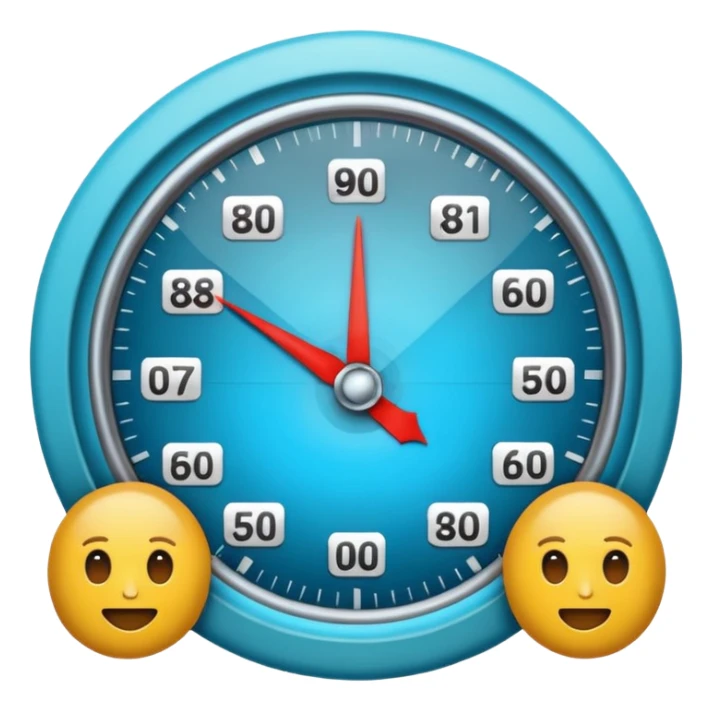 simple and clear emoji representing BMI score, health and fitness context sticker