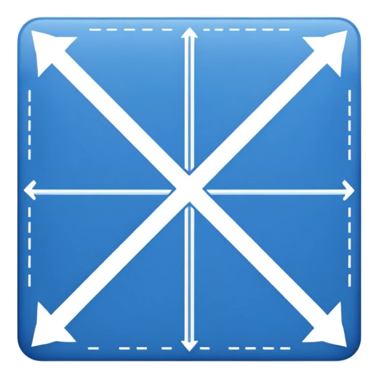 blue blueprint with white lines, an X mark and a dotted path sticker