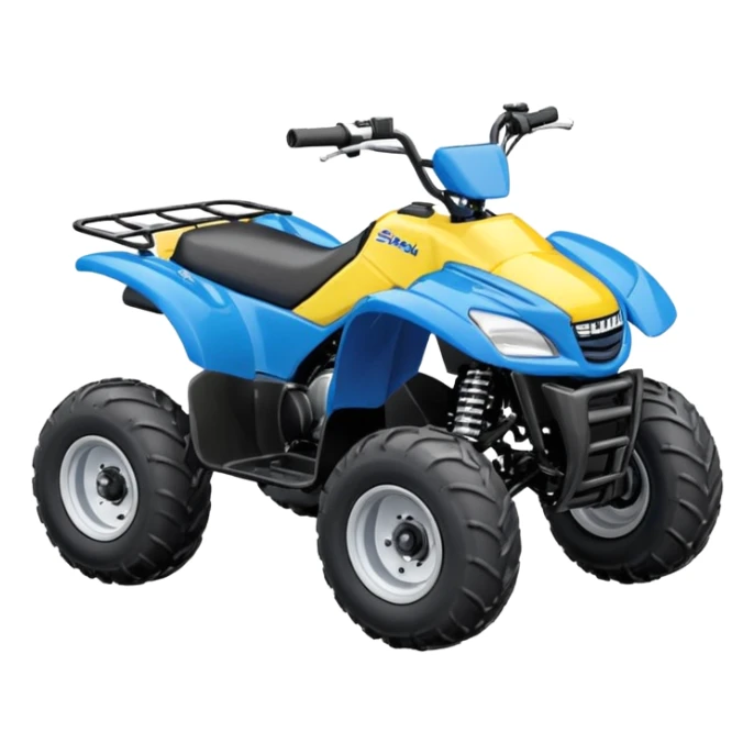 Suzuki Lt 50 Quad bike in yellow and blue sticker