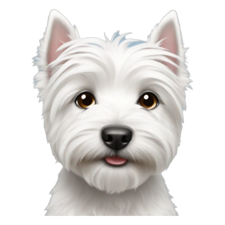 dog westie puppy sticker
