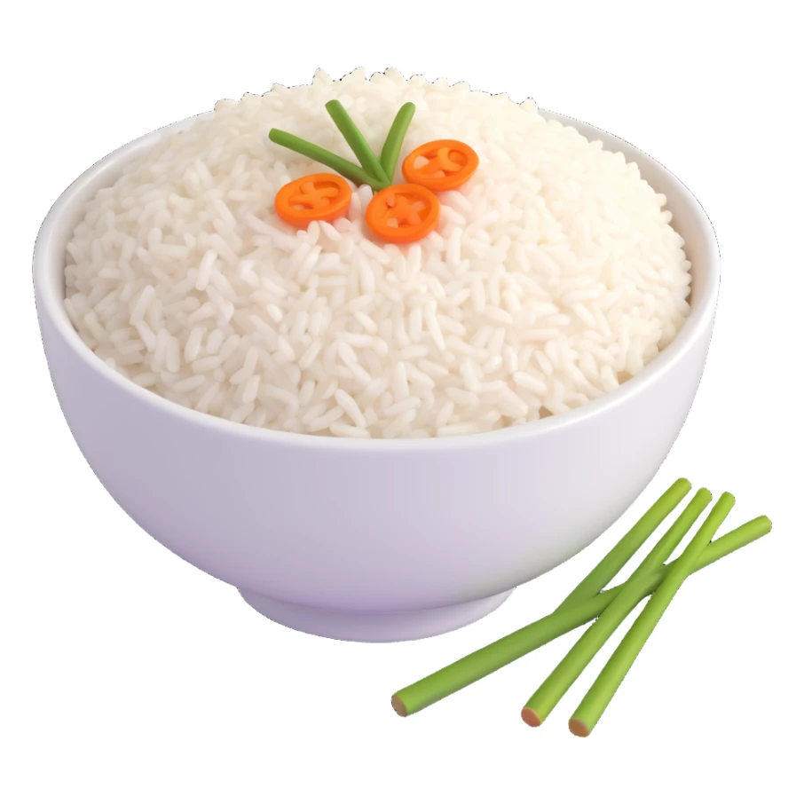 bowl of rice sticker