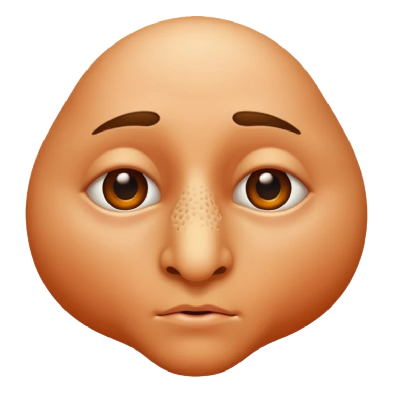 give me just the human nose only nose should be there  sticker