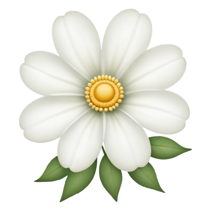 Flor blanca de sentido pésame sticker