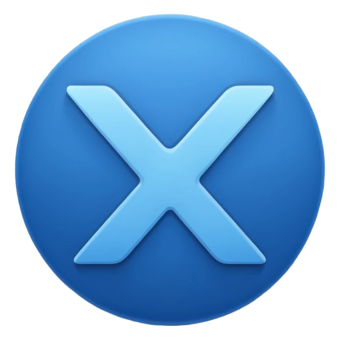 Dark blue checkmark for social media. sticker