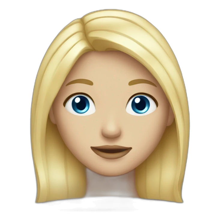 Blond Blue Eyes Girl sticker