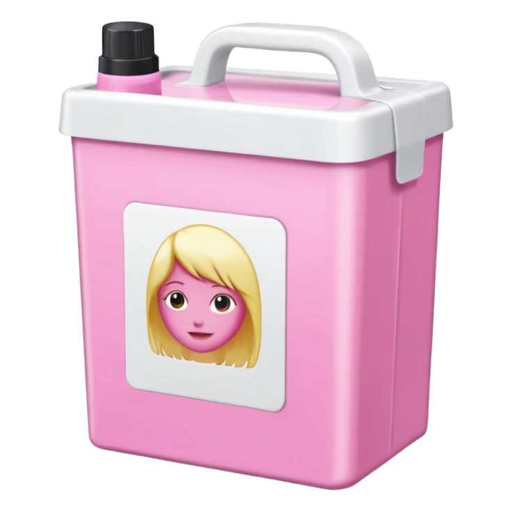 hair bleach product in pink package sticker