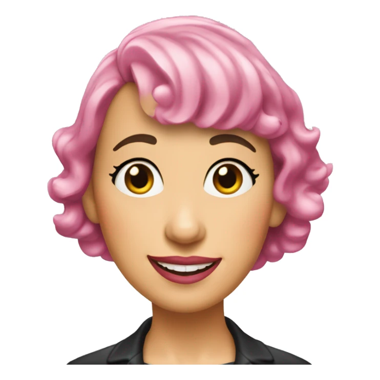 Didi conn Grease with pink hair sticker